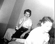 2-Janet Bartlebaugh-Marjorie Morris New York Trip  Hotel Room